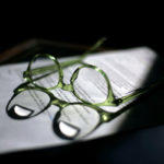 reading glasses and some content for a new marijuana business