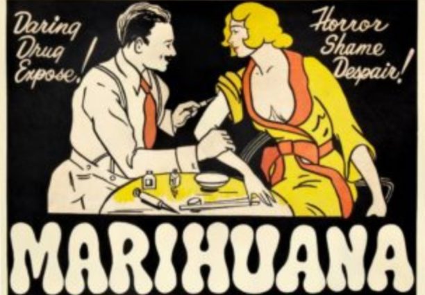reefer madness poster perpetuates marijuana stereotypes