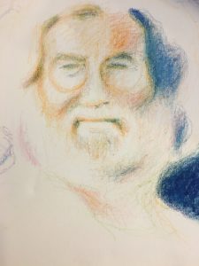 drawing of Jerry Garcia from the Grateful Dead, he is mentioned in this article about cannabis legalization in Michigan