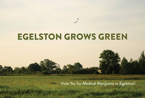 postcard that was mailed to voters