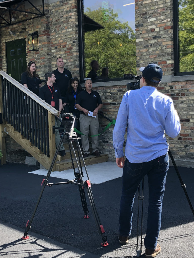 ribbon cutting ceremony at park place provisionary